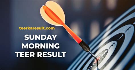 sunday morning teer result